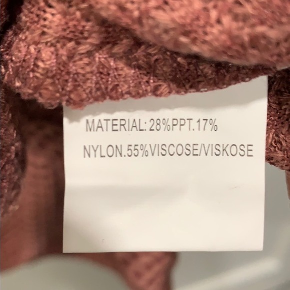 Dusty Rose Pink Waffle Knit Long Sleeve V-neck Top Pullover Popover - Picture 5 of 9